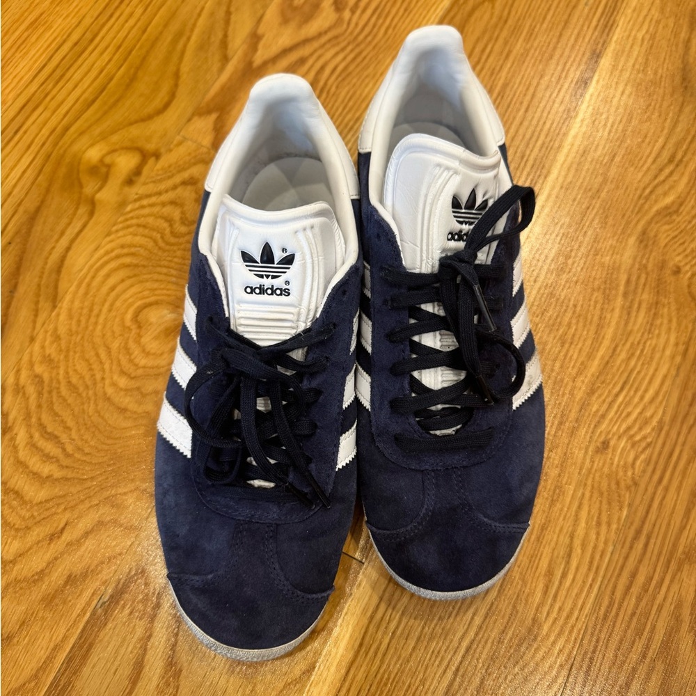 Adidas White and Navy Sneakers
